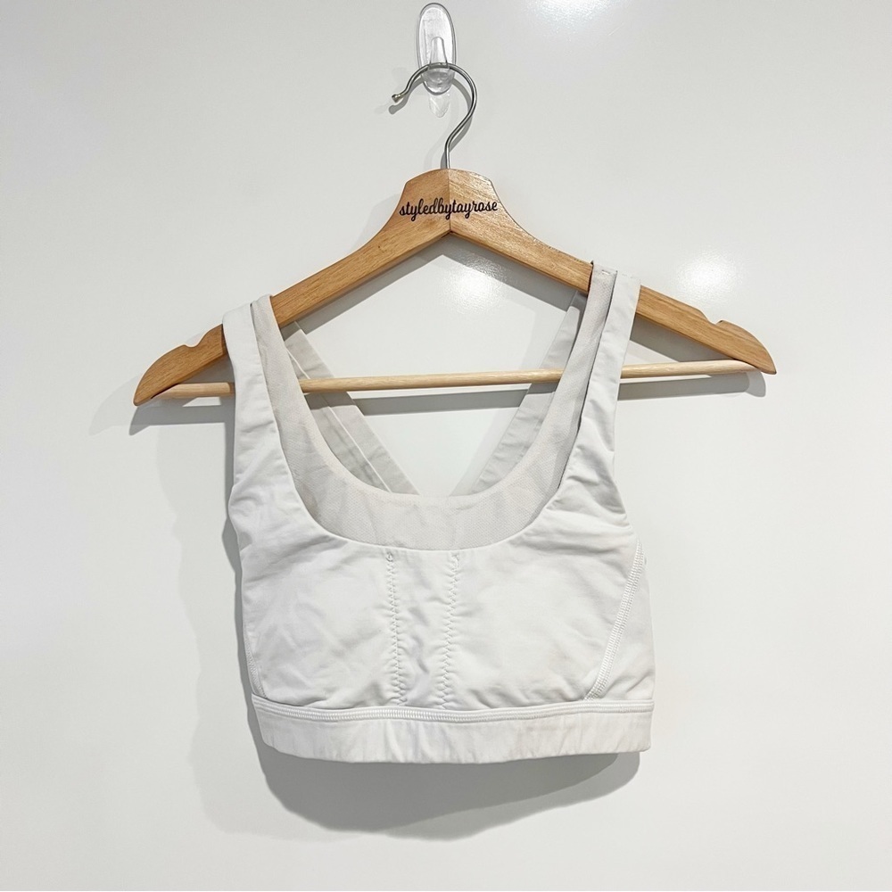 Lululemon White Sports Bra